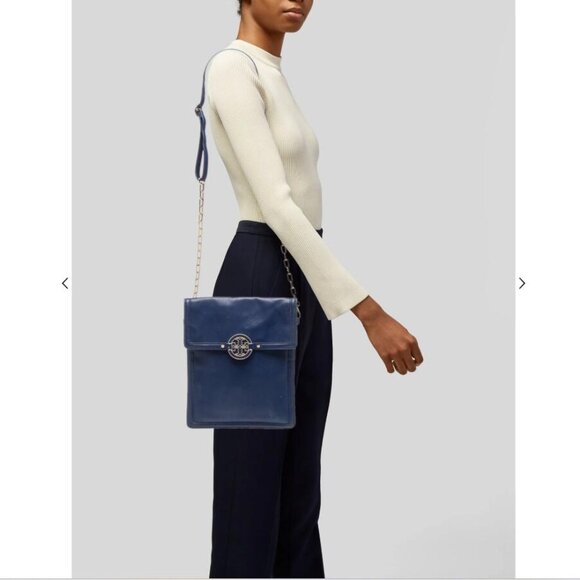 Tory Burch Black Leather Slim Shoulder/Crossbody Bag - Picture 15 of 15